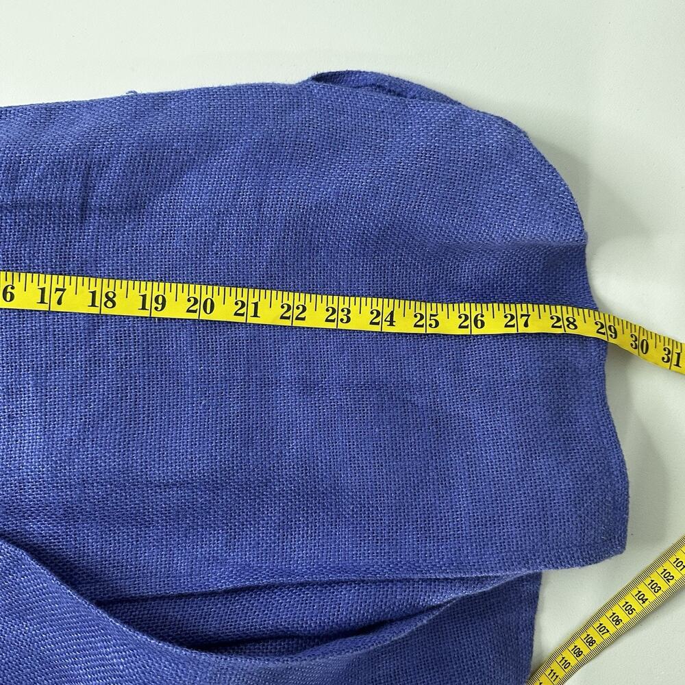 Maralyce Ferree Jacket Womens Small Purple Toggle Button Linen Boxy Lagenlook - Picture 9 of 10